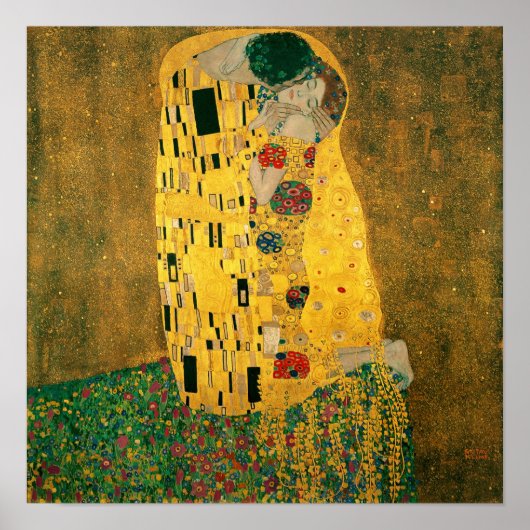 Het Kiss-poster (Klimt) Poster (Voorkant)