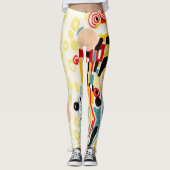 Het Kiss-textielpatroon van Gustav Klimt Leggings (Voorkant)