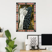 Het Kiss-Vintage William H Bradley Poster (Thuiskantoor)