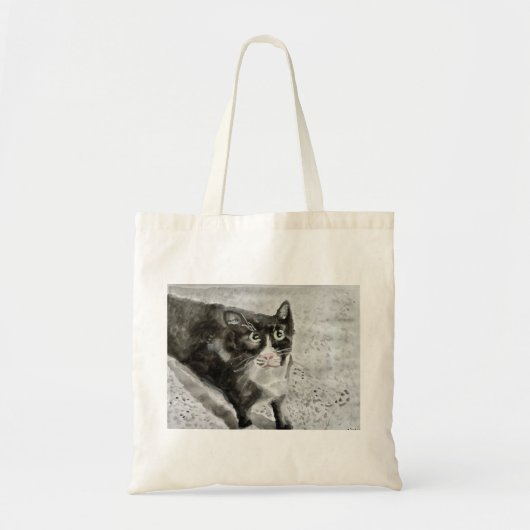Het kitten op de canvas tas (Voorkant)