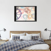 Het Klaarmaken van de Pastels Canvas Afdruk (Insitu (Slaapkamer))