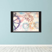 Het Klaarmaken van de Pastels Canvas Afdruk (Insitu (Houten vloer))