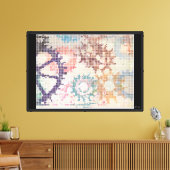 Het Klaarmaken van de Pastels Canvas Afdruk (Insitu (Woonkamer))