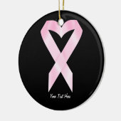 (Het klantgerichte) Lint van Kanker van de borst Keramisch Ornament (Links)