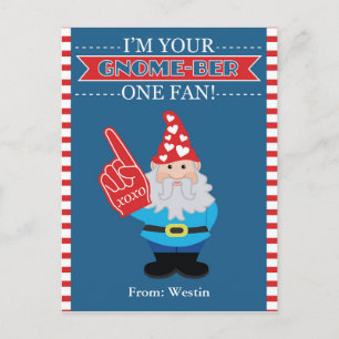 Het Klaslokaal Valentijn van de gnoom Feestdagenkaart