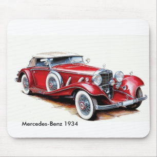 Het klassieke afbeelding van de Auto voor Mousepad Muismat