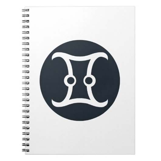 Het klassieke Gemini symbool Notitieboek (Voorkant)