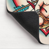 Het klassieke hart Tattoo van Cupido Muismat (Hoek)