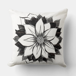 Het KLASSIEKE Hoofdkussen van POINSETTIA Kussen