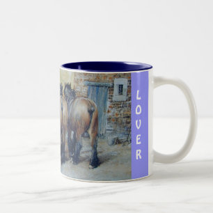 HET KLASSIEKE HORSE Collectie Tweekleurige Koffiemok