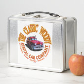 Het klassieke houtachtige autoverhuurbedrijf Logo  (In situ)