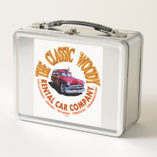 Het klassieke houtachtige autoverhuurbedrijf Logo