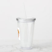 Het klassieke houtachtige autoverhuurbedrijf Logo  Acryl Drinkbeker (Links)