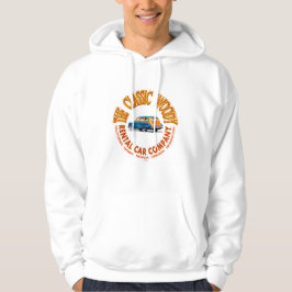 Het klassieke houtachtige autoverhuurbedrijf Logo  Hoodie