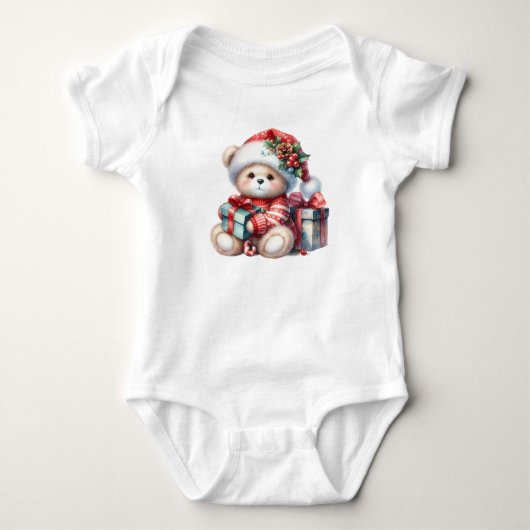 Het klassieke Little Santa Beer Romper (Voorkant)