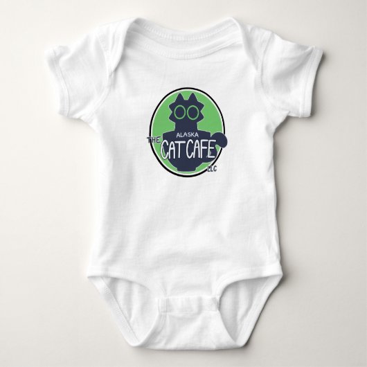 Het klassieke logo-ontwerp van Alaska Cat Cafe Romper (Voorkant)