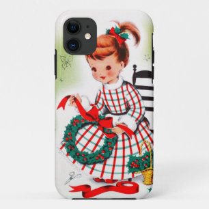 Het klassieke Meisje van Kerstmis met de Linten Case-Mate iPhone Case