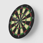 Het klassieke Ontwerp van het Dartboard, Pijltjes, Ronde Klok (Hoek)