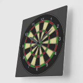 Het klassieke Ontwerp van het Dartboard, Pijltjes, Vierkante Klok (Hoek)