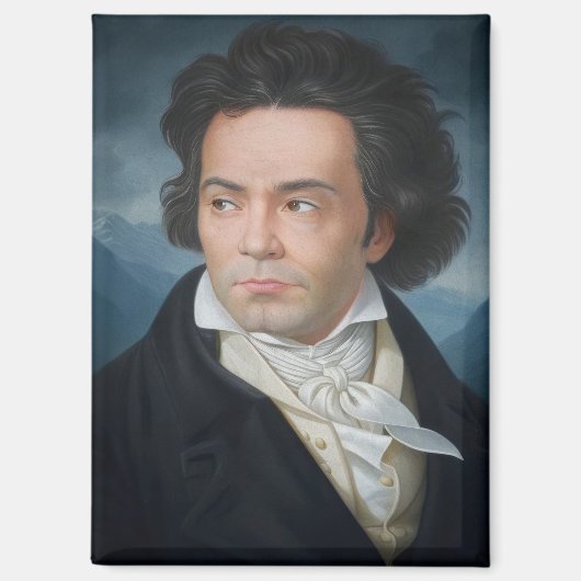 Het klassieke portret van Beethoven Magneet (Voorkant)