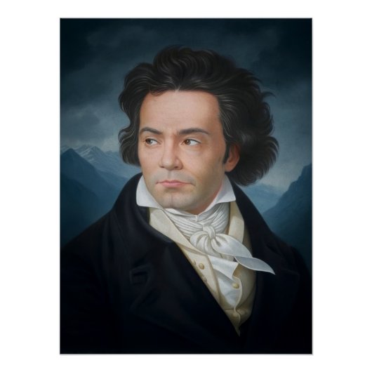 Het klassieke portret van Beethoven Perfect Poster (Voorkant)