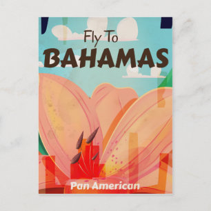 Het klassieke poster van de Bahamas Briefkaart