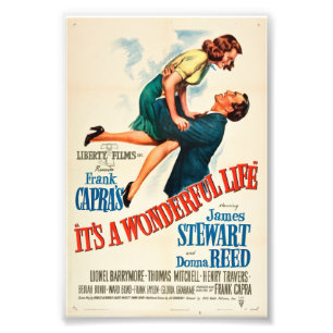 Het klassieke poster van It's a Wonderful Life