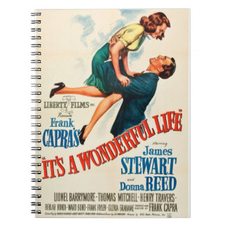 Het klassieke poster van It's a Wonderful Life Notitieboek