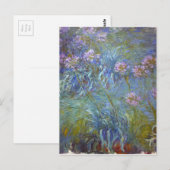 Het Klassieke Schilderen van Bloemen Claude Monet Briefkaart (Voorkant / Achterkant)