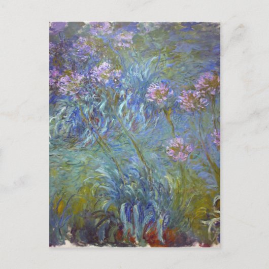 Het Klassieke Schilderen van Bloemen Claude Monet Briefkaart (Voorkant)