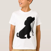 Het klassieke silhouet van de hond t-shirt (Voorkant)
