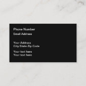 Het klassieke thema van de moderne auto visitekaartje (Achterkant)