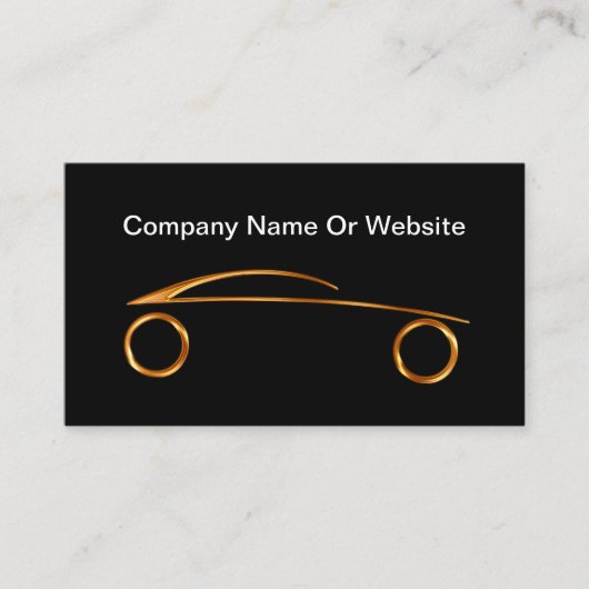 Het klassieke thema van de moderne auto visitekaartje (Voorkant)