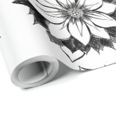 Het KLASSIEKE Verpakkende Document van POINSETTIA Cadeaupapier (Rol Hoek)