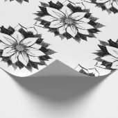 Het KLASSIEKE Verpakkende Document van POINSETTIA Cadeaupapier (Hoek)