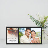 Het klassieke Violin White Roses Wedding sparen de Save The Date (Staand voorkant)
