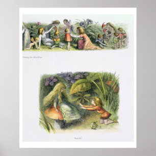 Het kleden van de Baby Elves, en Verworpen, illust Poster