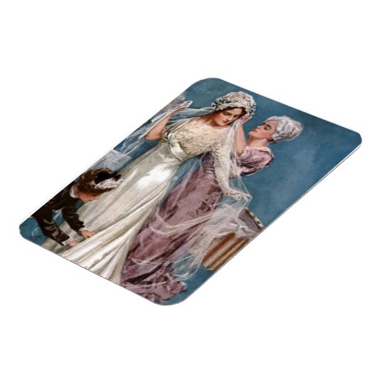 Het kleden van de bruid magneet (Linkerzijde)