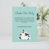 Het kleine Baby shower van de Koe brengt een Kaart (Staand voorkant)