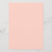 Het kleine Baby shower van de Perzik wenst voor de Advieskaart (Achterkant)