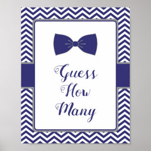 Het kleine Baby shower van het Stropdas van het Ma Poster