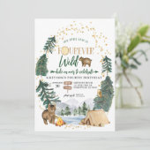 Het kleine Beer is de uitnodiging van Fourever Wil (Staand voorkant)