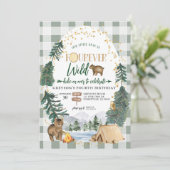 Het kleine Beer is de uitnodiging van Fourever Wil (Staand voorkant)