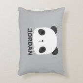 Het Kleine Beer van Panda van de klap met Persoonl Accent Kussen (Voorkant(Verticaal))