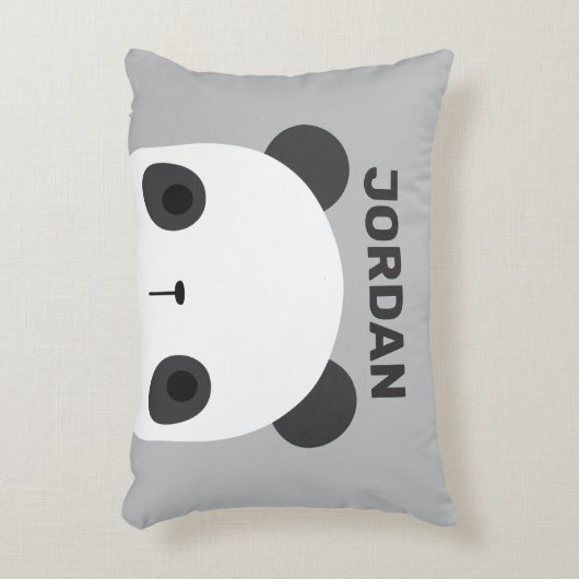 Het Kleine Beer van Panda van de klap met Persoonl Accent Kussen (Voorkant(Verticaal))
