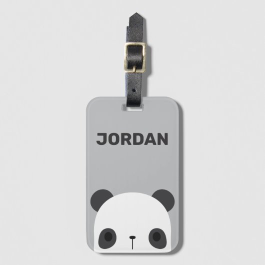Het Kleine Beer van Panda van de klap met Persoonl Bagagelabel (Voorkant (verticaal))