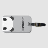 Het Kleine Beer van Panda van de klap met Persoonl Bagagelabel (Voorkant (horizontaal))