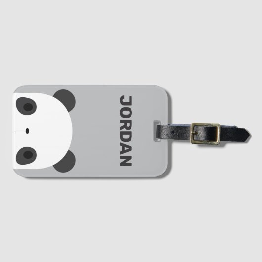 Het Kleine Beer van Panda van de klap met Persoonl Bagagelabel (Voorkant (horizontaal))