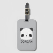 Het Kleine Beer van Panda van de klap met Persoonl Bagagelabel (Voorkant (verticaal))