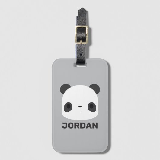 Het Kleine Beer van Panda van de klap met Persoonl Bagagelabel (Voorkant (verticaal))